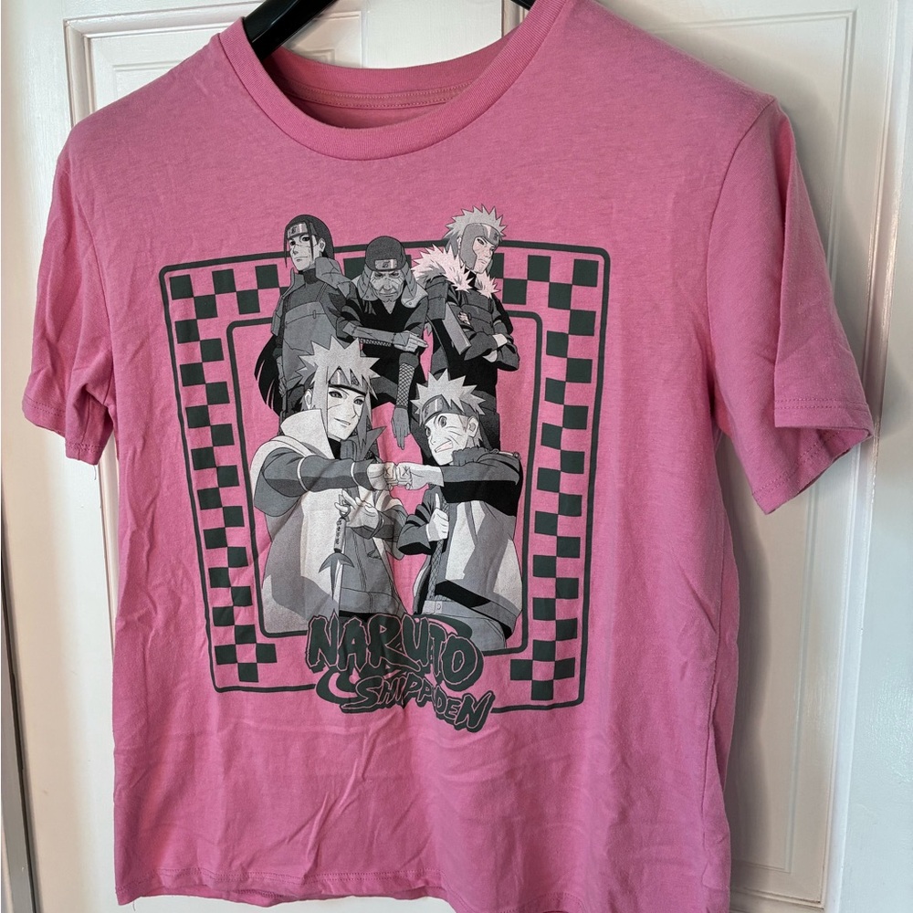 Naruto Shippuden Pink Kids / Youth T-Shirt - Size M